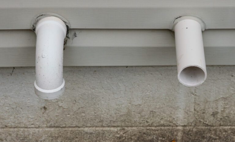 Furnace exhaust pipes installed at a home in Erlanger, KY.